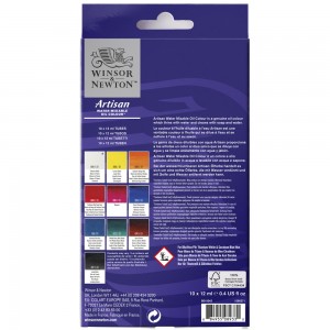 Winsor & Newton Artisan Set di Colori a Olio miscelabili ad Acqua,  Multicolore, 12 ml (Confezione da 10), 120 unità